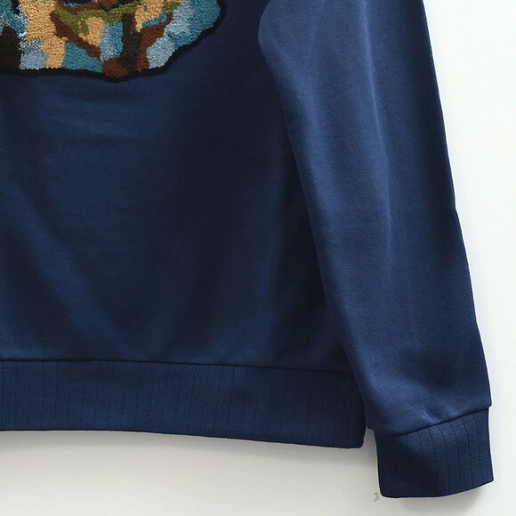 BONOBOS Critter Supersoft Fleece Crew Sweater Embroidered Long Sleeve M 283441 - Picture 5 of 8